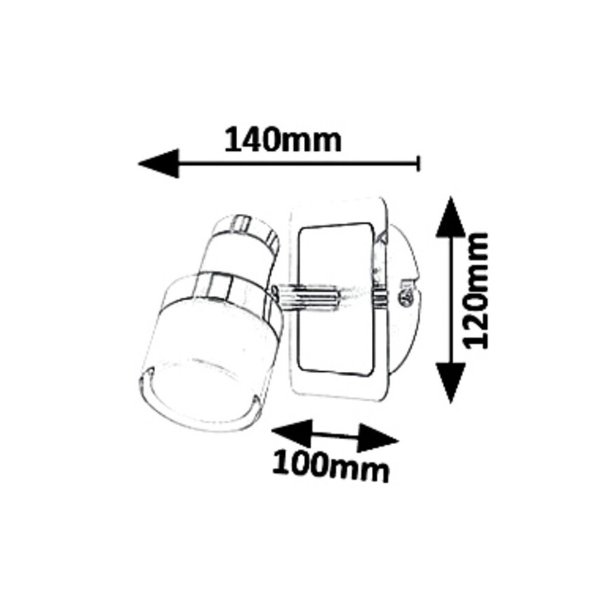 Rabalux 5021 - Φως σποτ τοίχου LED HAROLD LED/5W/230V IP44