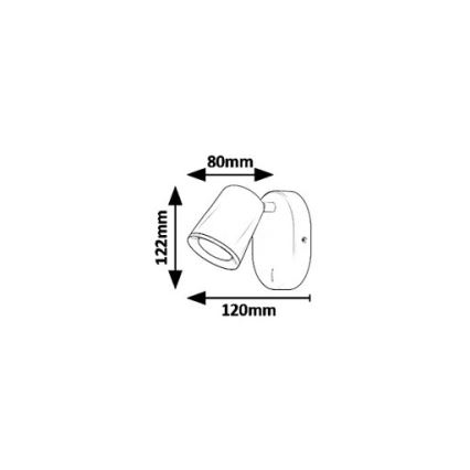 Rabalux 5045 - Φως σποτ τοίχου LED SOLANGE LED/6W/230V