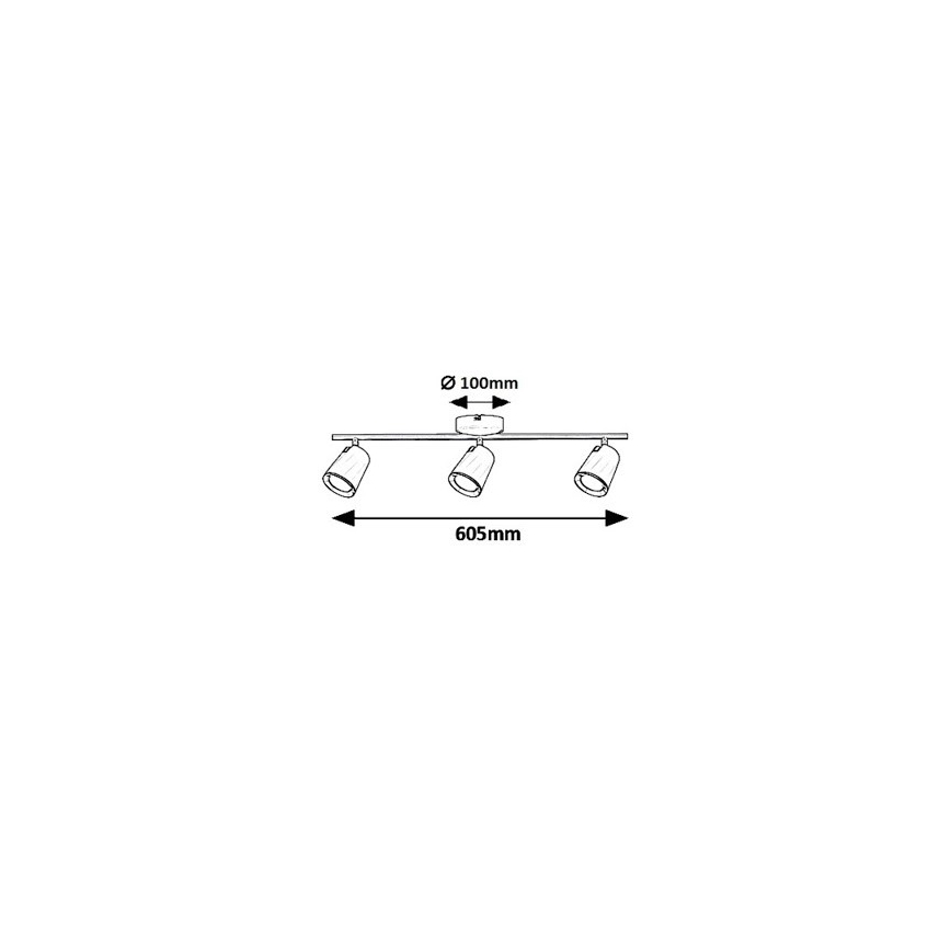 Rabalux 5047 - Φως σποτ LED SOLANGE 3xLED/6W/230V