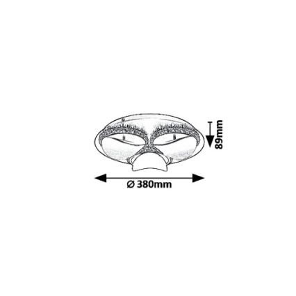 Rabalux 5050 - Φως οροφής dimmer LED CAPRIANA LED/18W/230V