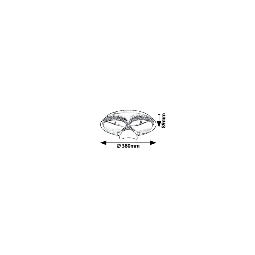 Rabalux 5050 - Φως οροφής dimmer LED CAPRIANA LED/18W/230V