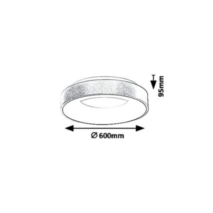 Rabalux 5053 - Φως οροφής LED CARMELA LED/50W/230V