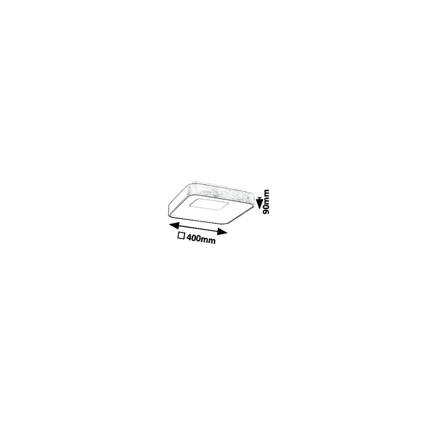 Rabalux - Φωτιστικό οροφής LED CARMELA LED/30W/230V 40x40 cm