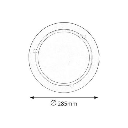 Rabalux - Φωτιστικό οροφής 1xE27/60W/230V διάμετρος 28,5 cm