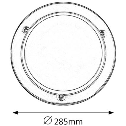Rabalux - Φωτιστικό οροφής 1xE27/60W/230V διάμετρος 28,5 cm
