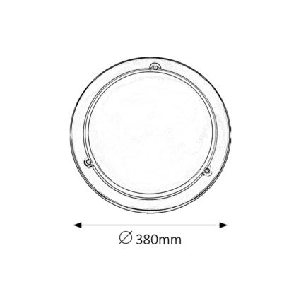 Rabalux - Φωτιστικό οροφής 2xE27/60W/230V διάμετρος 38 cm