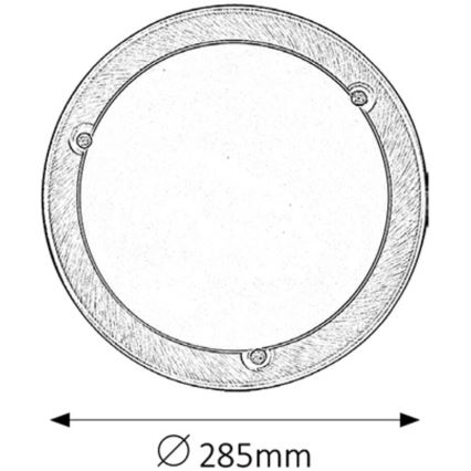 Rabalux - Φωτιστικό οροφής 1xE27/60W/230V διάμετρος 28,5 cm