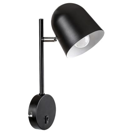 Rabalux - Φωτιστικό τοίχου EGON 1xE14/40W/230V μαύρο