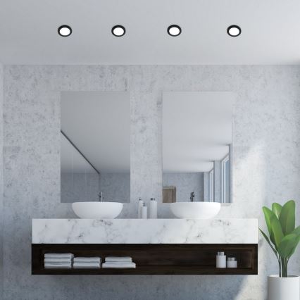 Rabalux - LED Εντοιχισμένο φωτιστικό μπάνιου LED/3W/230V IP44 μαύρο