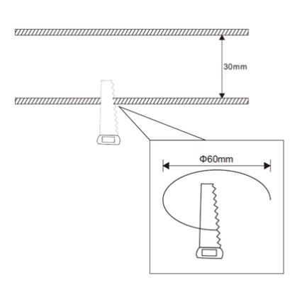 Rabalux - LED Οροφωτιστικό Μπάνιου LED/3W/230V IP44 λευκό