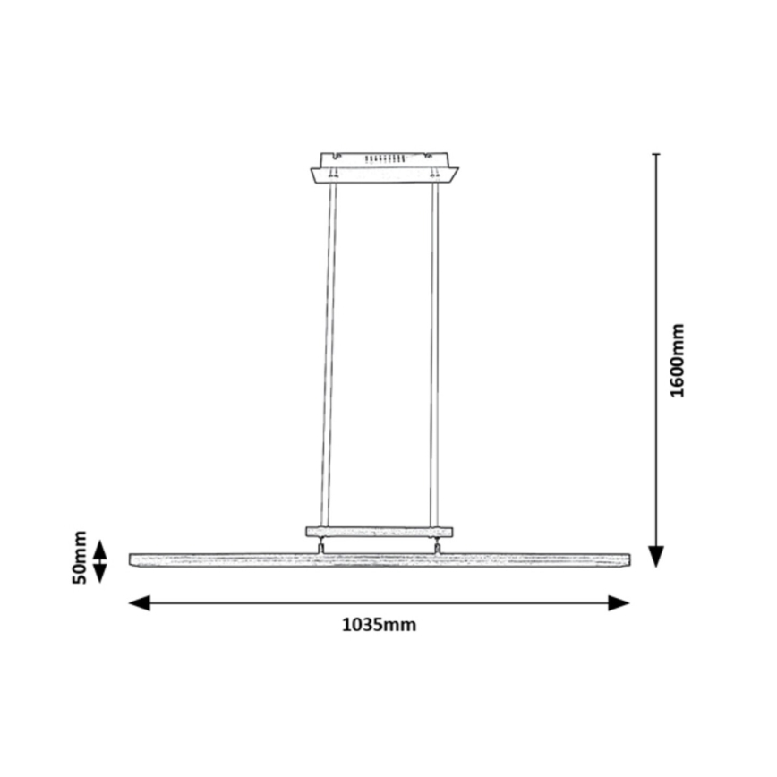 Rabalux - LED Dimmable κρεμαστό φωτιστικό οροφής ράγα LED/27W/230V