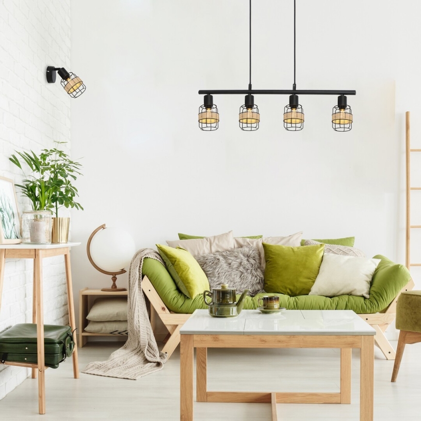 Rabalux - Πολύφωτο κρεμαστό ράγα 4xE14/25W/230V