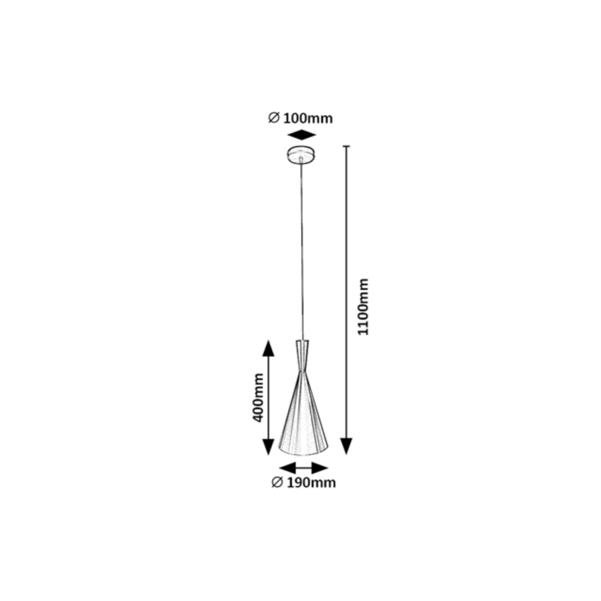 Rabalux - Κρεμαστό φωτιστικό οροφής 1xE27/40W/230V