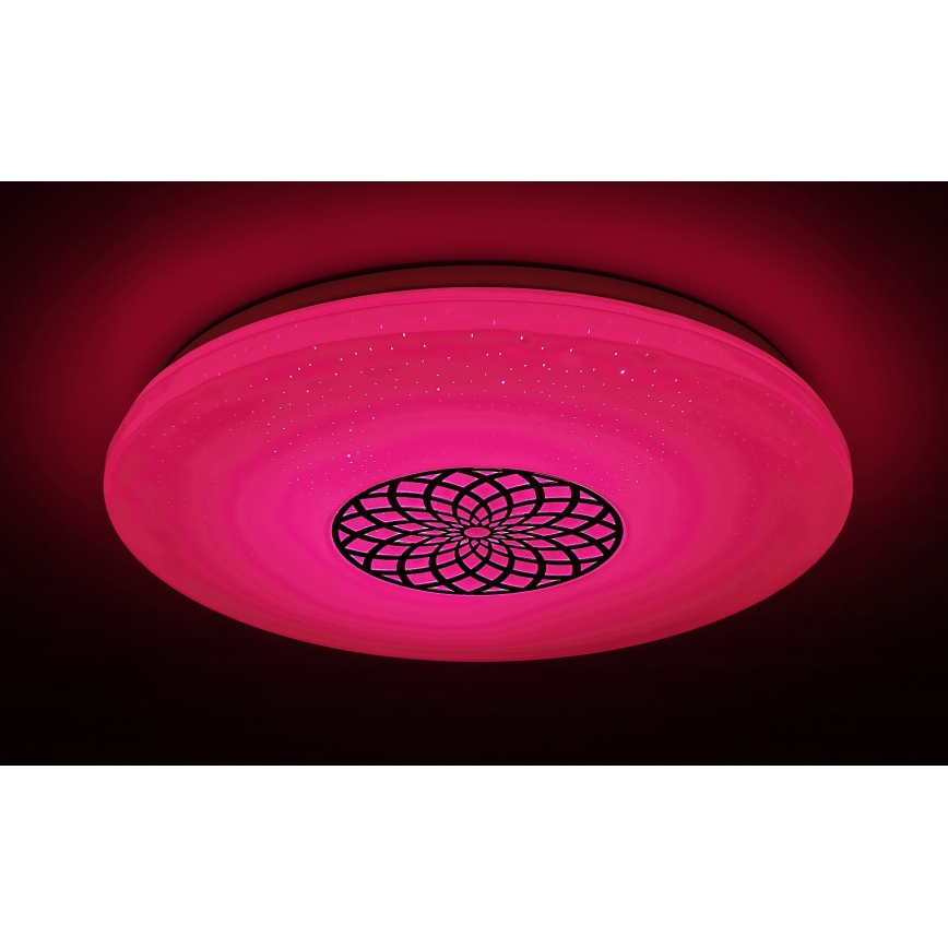 Rabalux - LED RGB Ρυθμιζόμενο φωτιστικό οροφής LED/24W/230V 3000-6500K Wi-Fi Tuya διάμ. 39,5 εκ. + τηλεχειριστήριο