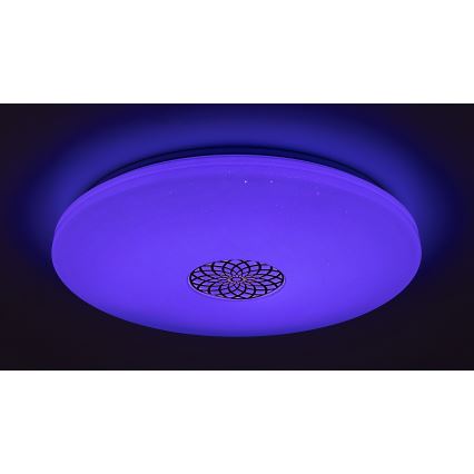 Rabalux - LED RGB Ρυθμιζόμενο φωτιστικό οροφής LED/40W/230V 3000-6500K Wi-Fi Tuya διάμ. 60 εκ. + τηλεχειριστήριο