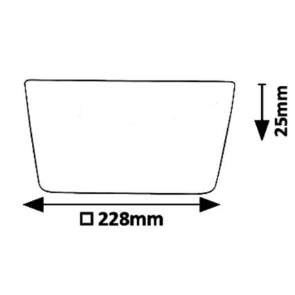 Rabalux 5374 - Κρεμαστό φως οροφής LED OLEG LED/24W/230V