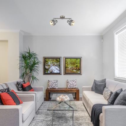 Rabalux 5380 - Φωτιστικό σποτ BASIL 2xE14/40W/230V