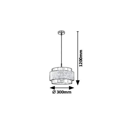 Rabalux 5383 - Πολύφωτο σε σχοινί BASIL 1xE27/40W/230V