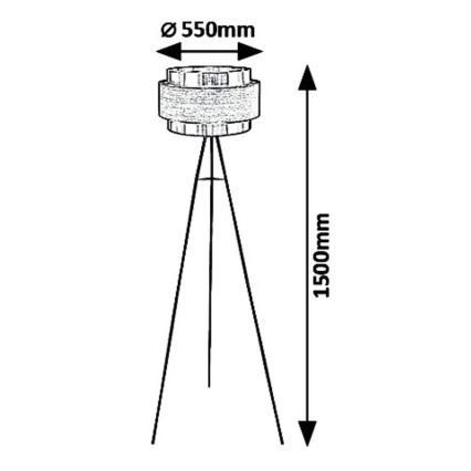Rabalux 5385 - Επιδαπέδια λάμπα BASIL 1xE27/40W/230V