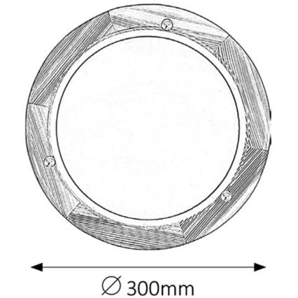 Rabalux - Φωτιστικό οροφής 1xE27/60W/230V διάμετρος 30 cm