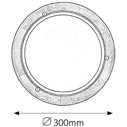 Rabalux - Φωτιστικό οροφής 1xE27/60W/230V διάμετρος 30 cm