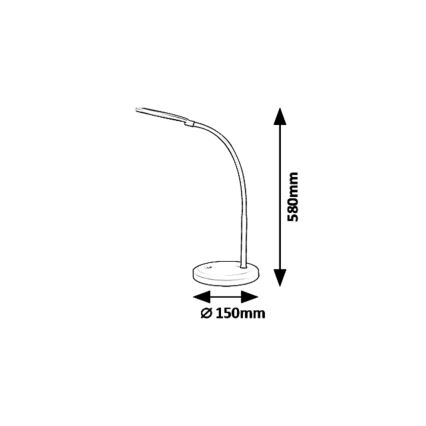 Rabalux 5429 - LED Επιτραπέζια λάμπα αφής με dimmer TIMOTHY LED/7,5W/230V