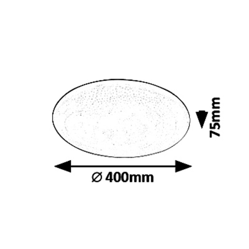 Rabalux - Ρυθμιζόμενο φωτιστικό οροφής LED STAR LED/36W/230V + τηλεχειριστήριο Ø 40 cm