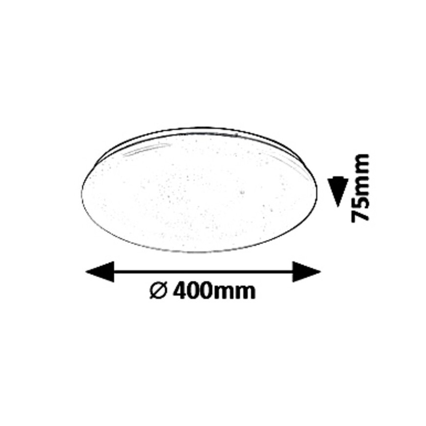 Rabalux - LED Dimmable φωτιστικό οροφής LED/36W/230V + τηλεχειριστήριο 3000K - 6500K