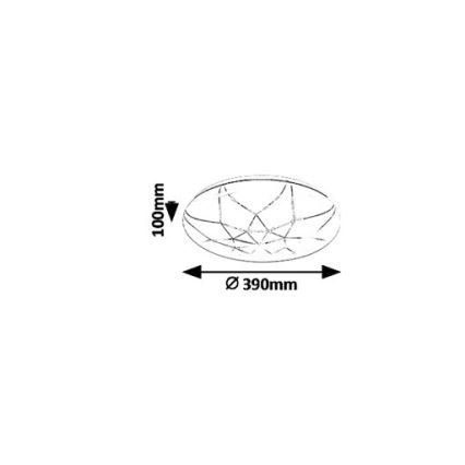 Rabalux - LED Dimmable φωτιστικό οροφής LED/24W/230V Wi-Fi 3000-6500K + τηλεχειριστήριο