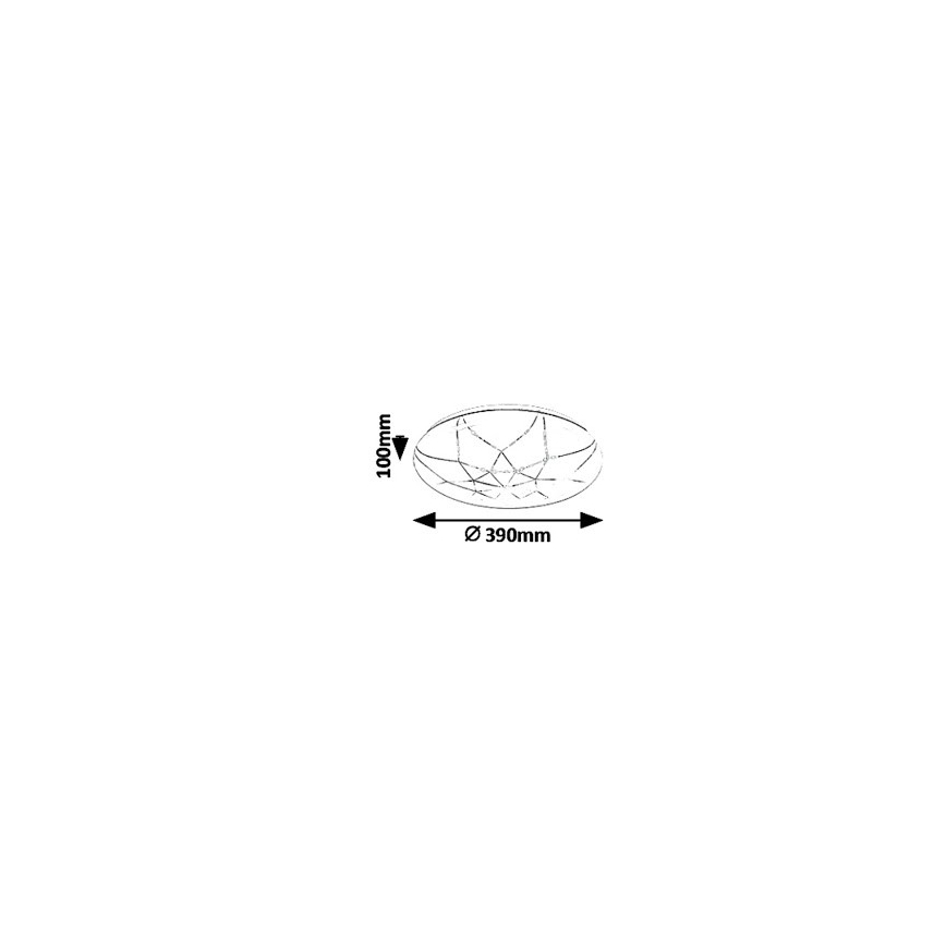 Rabalux - LED Dimmable φωτιστικό οροφής LED/24W/230V Wi-Fi 3000-6500K + τηλεχειριστήριο