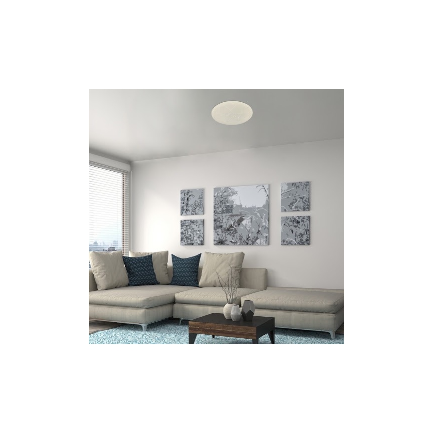 Rabalux - Ρυθμιζόμενο φωτιστικό οροφής LED/24W/230V Wi-Fi 3000-6500K + τηλεχειριστήριο, διάμ. 39 εκ.