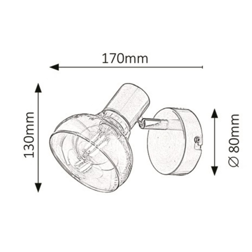 Rabalux - Φως τοίχου 1xE14/40W/230V χρυσαφί