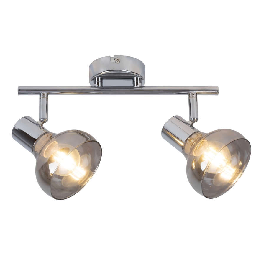 Rabalux 5556 - Φωτιστικό σποτ HOLLY 2xE14/40W/230V λαμπερό χρώμιο