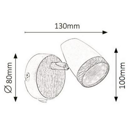 Rabalux - Φως τοίχου LED LED/4W/230V