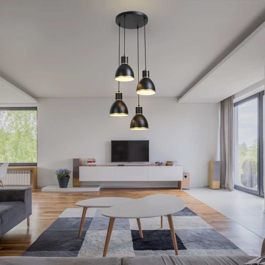 Rabalux - Πολύφωτο σε σχοινί 4xE27/60W/230V