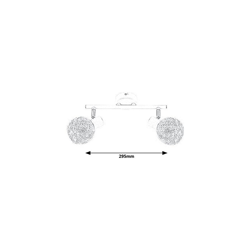 Rabalux - Φως σποτ οροφής 2xE14/15W/230V