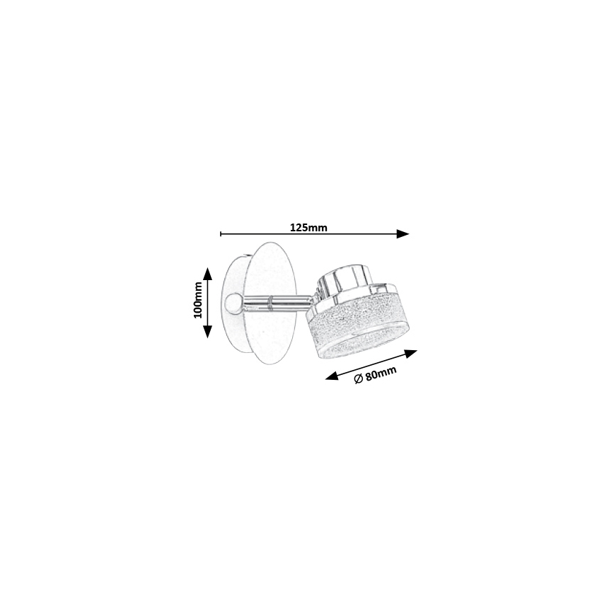 Rabalux - Φως σποτ τοίχου LED LED/5W/230V