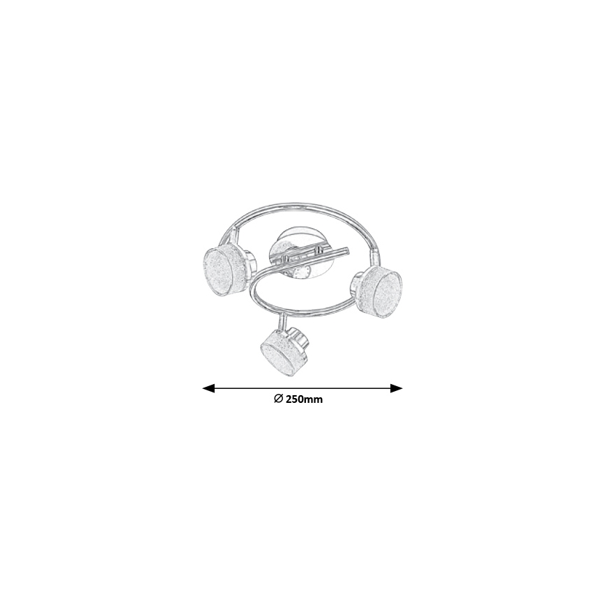 Rabalux - Φως σποτ οροφής LED 3xLED/5W/230V
