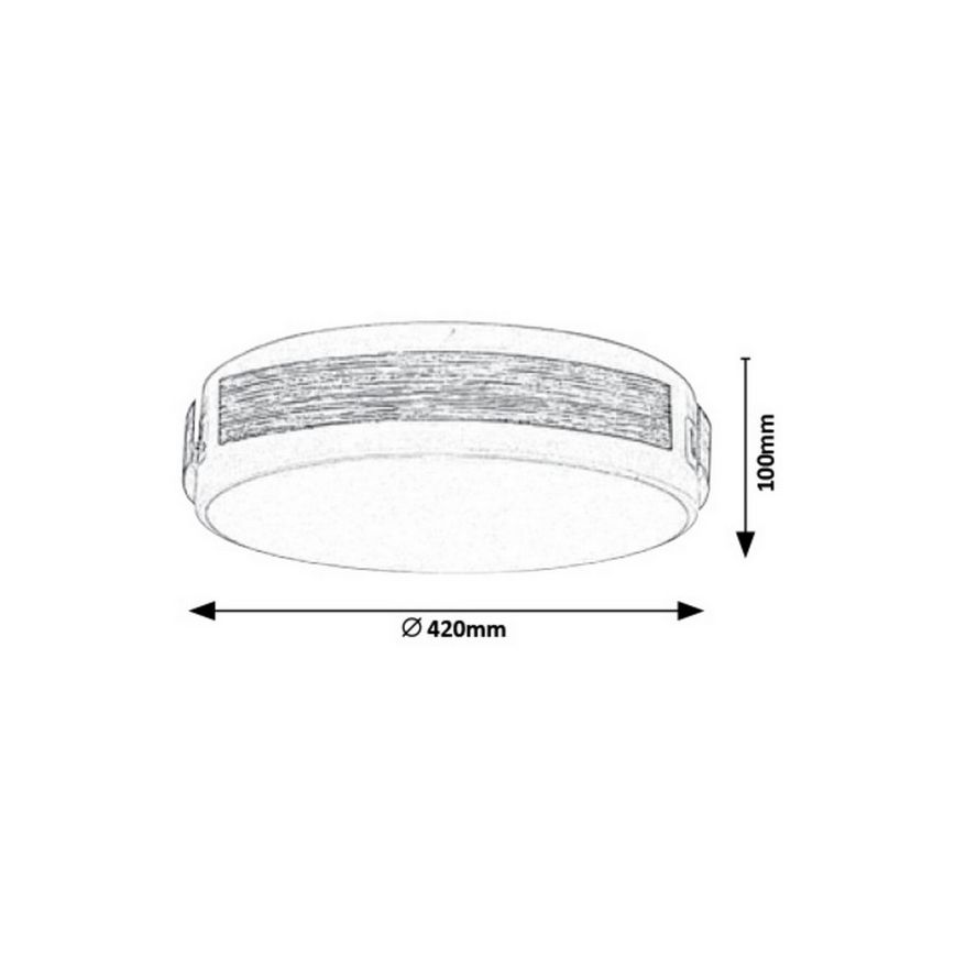 Rabalux - Φως οροφής dimmer LED LED/24W/230V