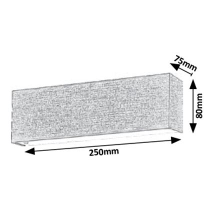 Rabalux - Φως τοίχου LED LED/6W/230V