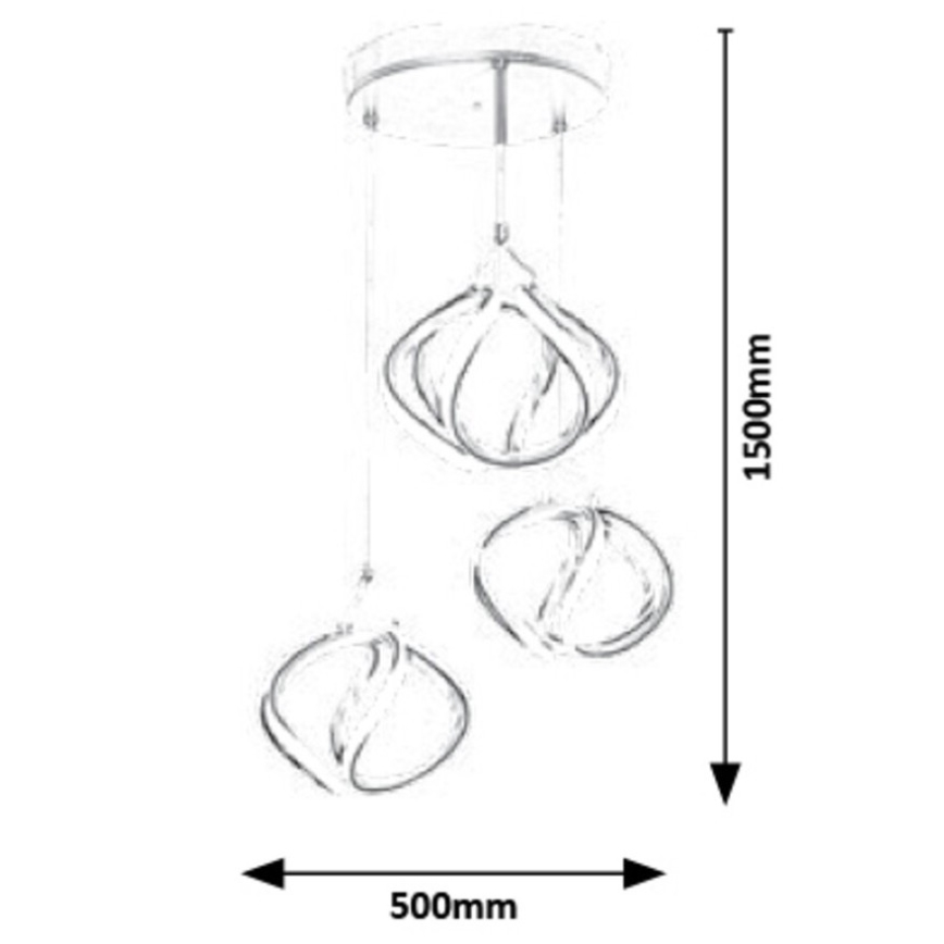 Rabalux -  Κρεμαστό φωτιστικό οροφής LED LED/50W/230V