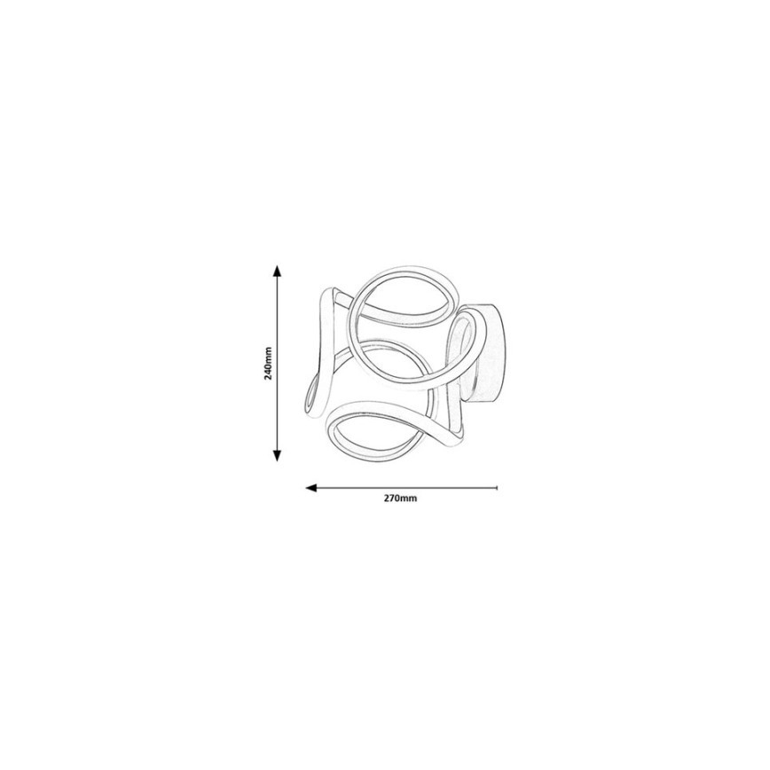Rabalux - Φωτιστικό τοίχου LED LED/11W/230V 3000K