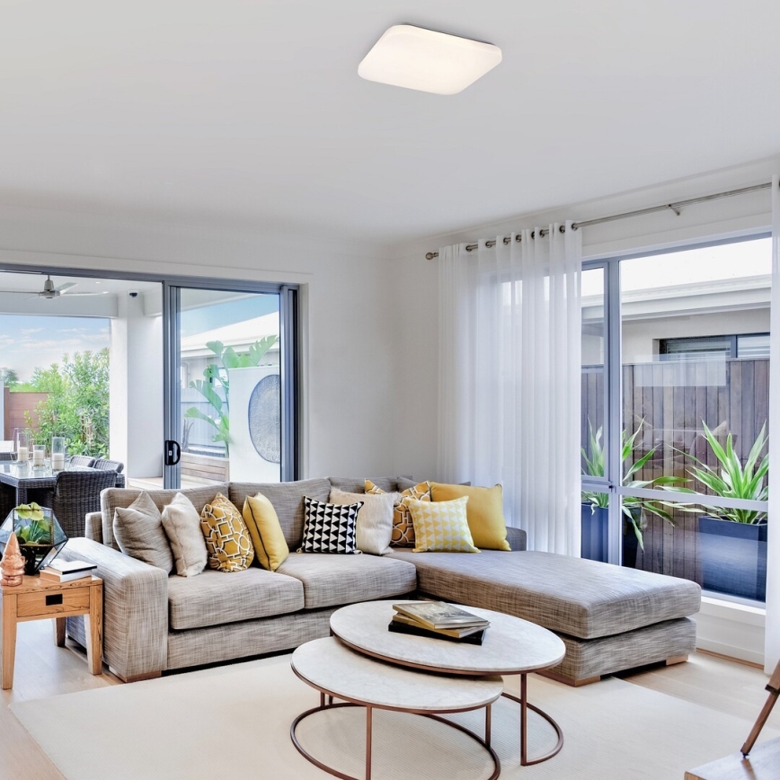 Rabalux - Ρυθμιζόμενο φωτιστικό οροφής LED/16W/230V 34x34 cm + τηλεχειριστήριο