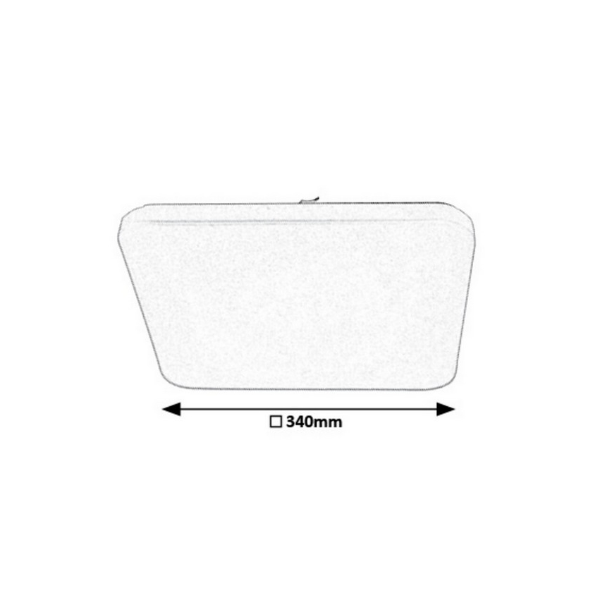 Rabalux - Φως οροφής dimmer LED με τηλεχειριστήριο LED/16W/230V