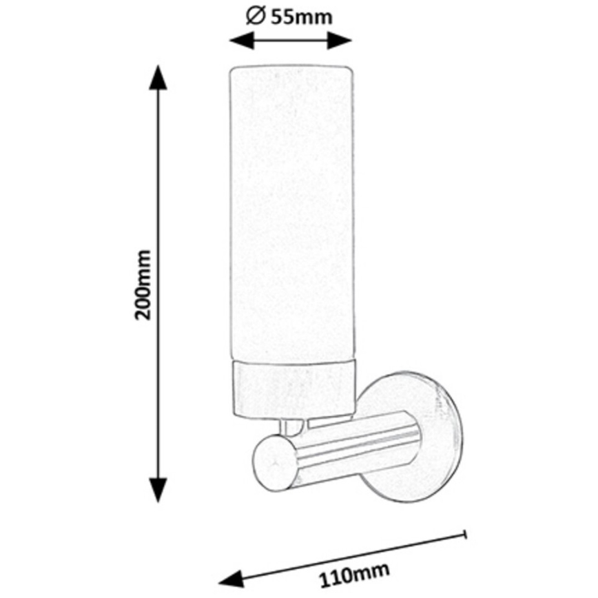 Rabalux - Φως τοίχου μπάνιου LED LED/4W/230V λαμπερό χρώμιο IP44