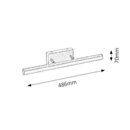 Rabalux - Φως καθρέφτη μπάνιου LED 1xLED/12W/230V IP44