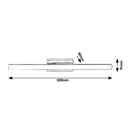 Rabalux - Φως τοίχου μπάνιου LED LED/13W/230V IP44