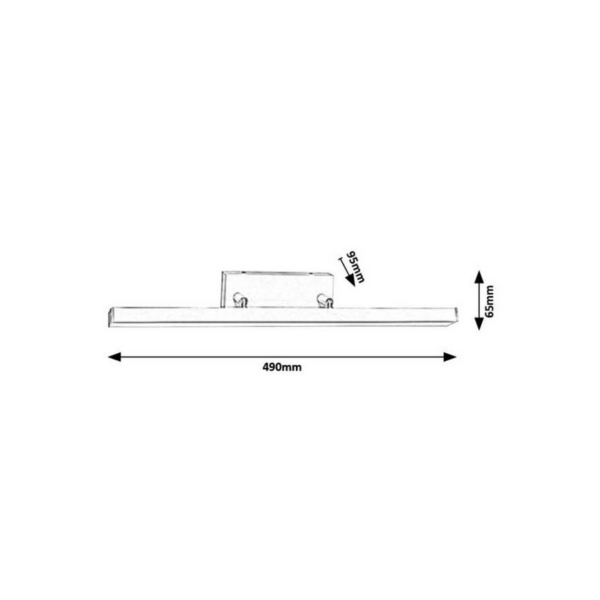 Rabalux - Φως τοίχου μπάνιου LED LED/12W/230V IP44