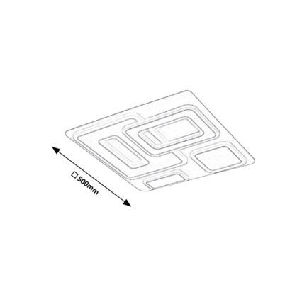 Rabalux - Φως οροφής dimmer LED με τηλεχειριστήριο LED/56W/230V