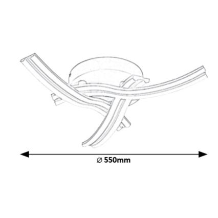 Rabalux - Φως οροφής LED LED/40W/230V